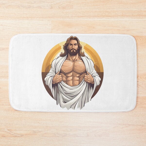 Item preview, Buff jesus christ with 6 pack designed and sold by Snow-Woods.