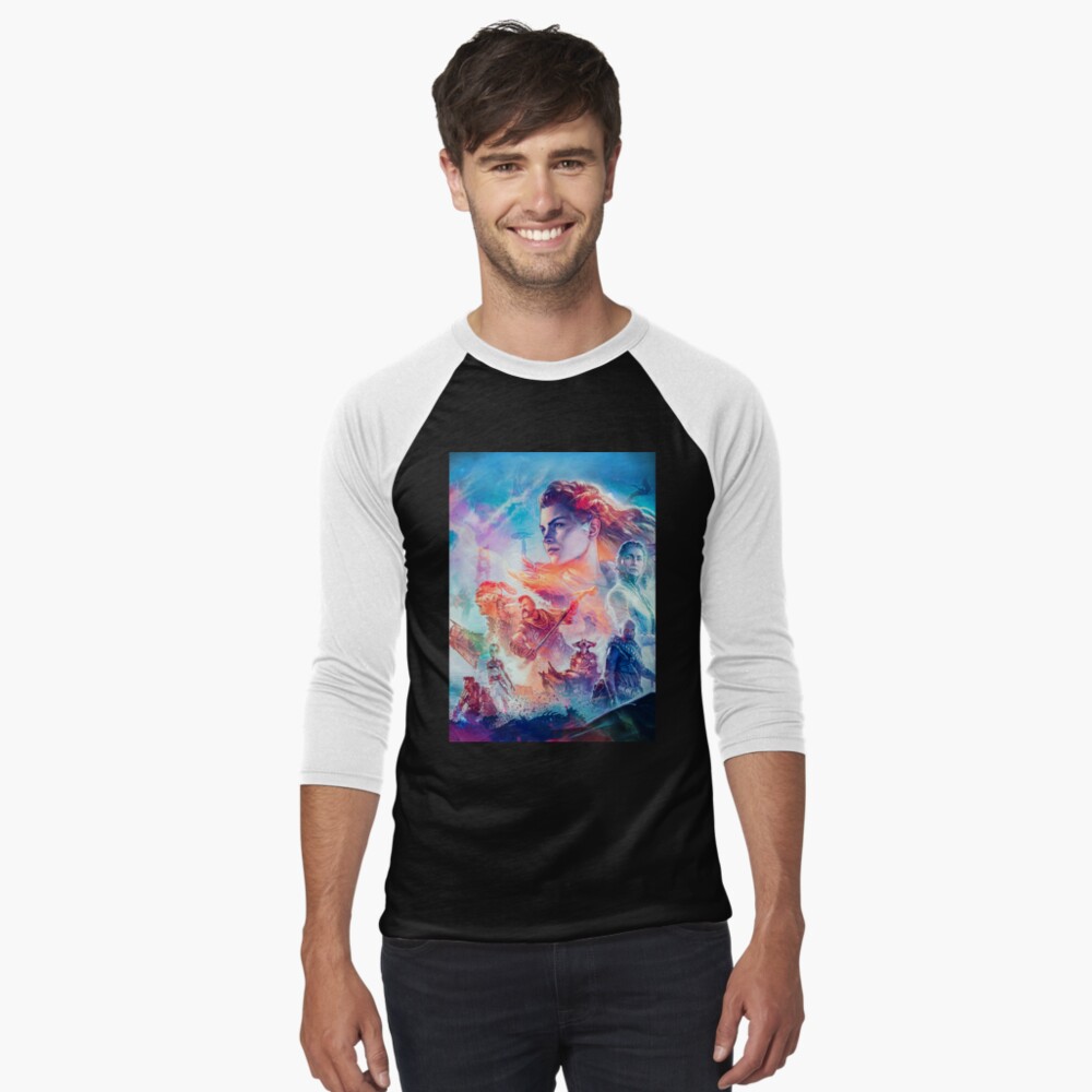 Aperçu de l'œuvre T-shirt baseball manches ¾ créée et vendue par MarinaLexaArt.
