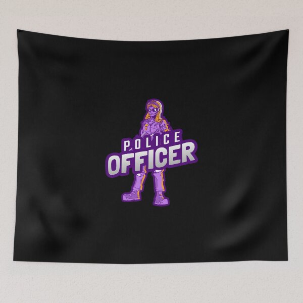 Item preview, Police Officer Design with Female Survivor holding Gun designed and sold by PRIVARSHU.