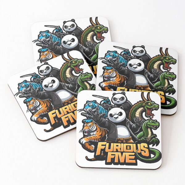 Item preview, Kungfu Panda along with furious five designed and sold by drdcahmed.