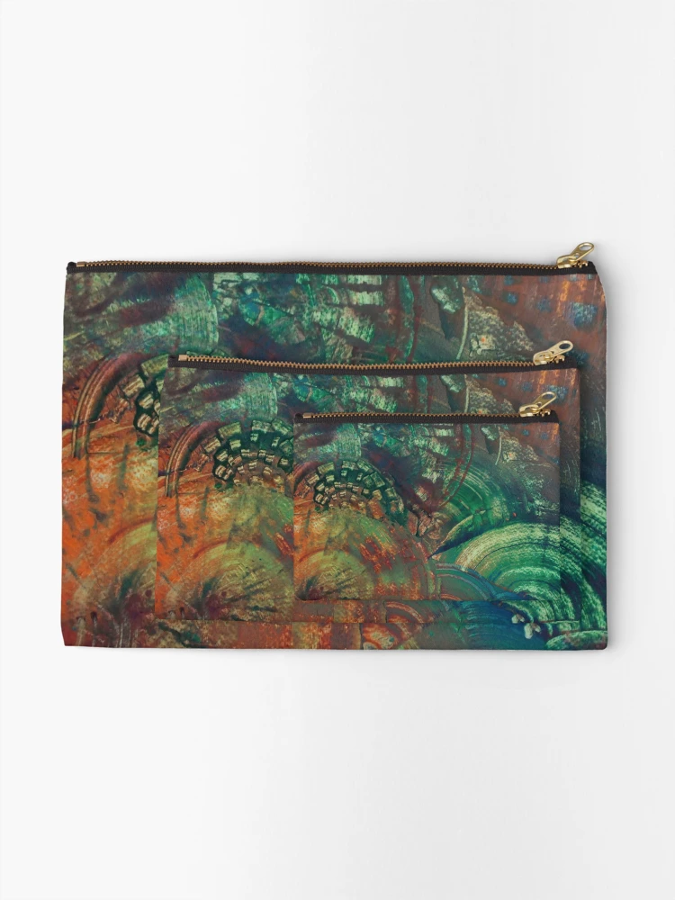 Thumbnail 2 of 4, Zipper Pouch, Tree Rings designed and sold by George Hutton Hunter.