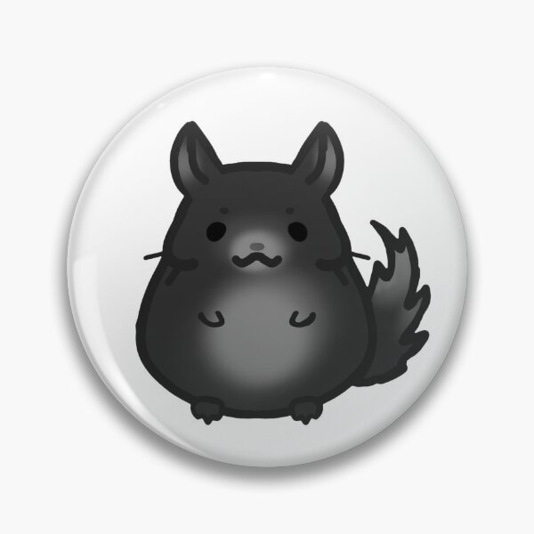 Item preview, White and black chinchilla (white background) designed and sold by FlowMinnow.