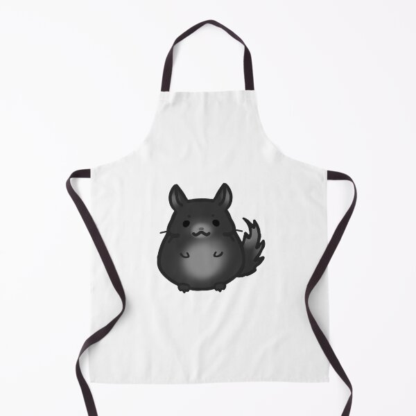 Item preview, White and black chinchilla (white background) designed and sold by FlowMinnow.