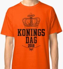oranje shirt koningsdag 2018 Classic T-Shirt