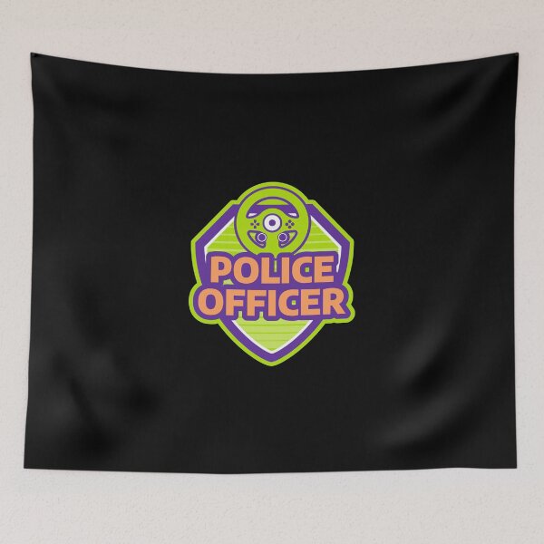 Item preview, Police Officer Design with Steering Wheel designed and sold by PRIVARSHU.