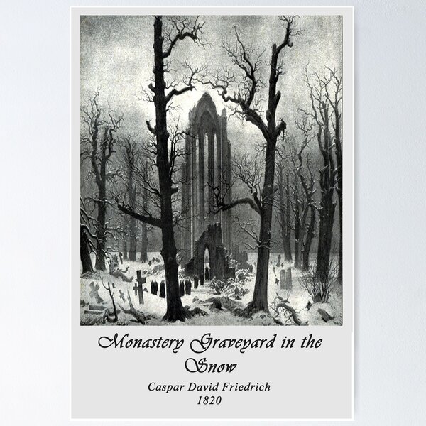 Artikel-Vorschau von Klosterfriedhof im Schnee – 1820 – Caspar David Friedrich, designt und verkauft von THASSON.