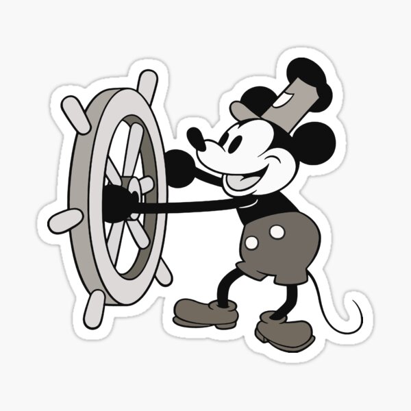 Disney Mickey Mouse Steamboat Willie Vinyl Decal Car Decal Car Sticker Vinyl  Decals Sticker Bottles Laptops, Sticker, Mirrors -  Canada