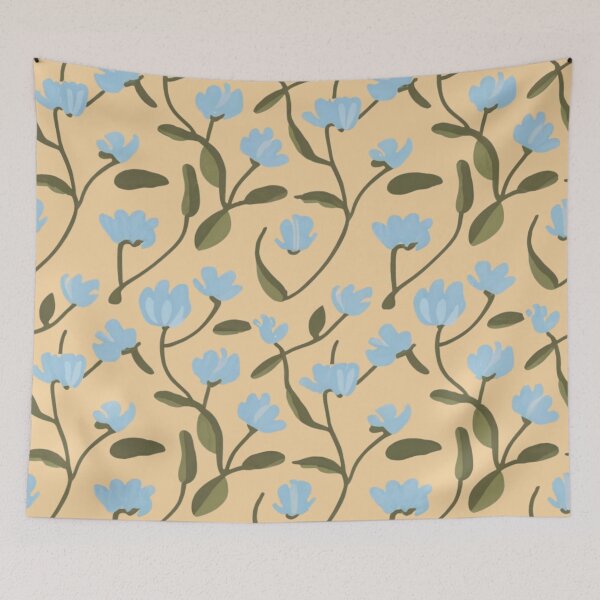 Item preview, Pattern Blue Flowers designed and sold by GenZ-Fashion.
