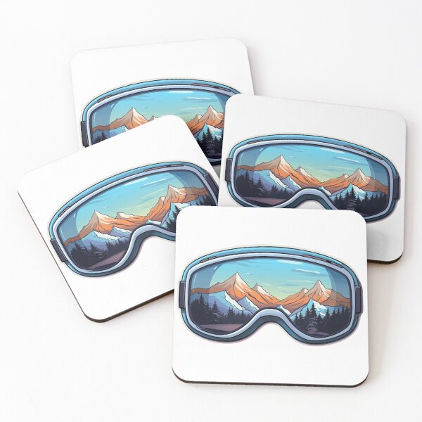 Item preview, Ski Mountain Goggle | Sticker designed and sold by NicolasGlowArt.
