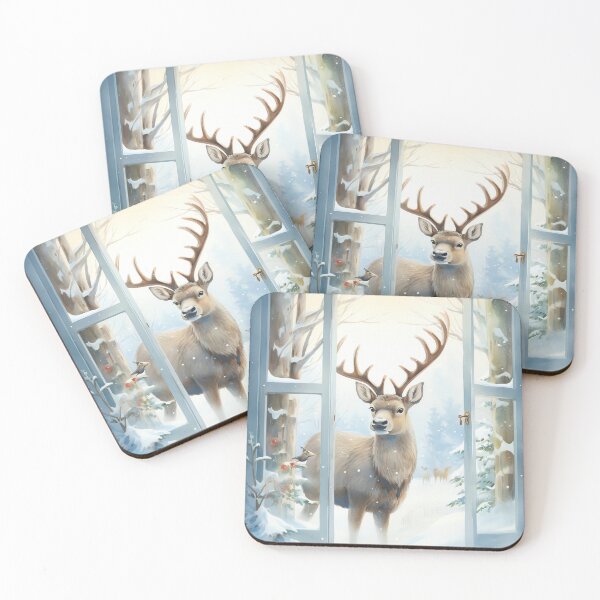 Item preview, Christmas Reindeer Reflection designed and sold by cute-animals99.