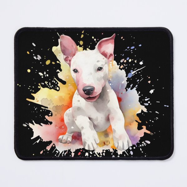 Item preview, Colorful, Watercolor Bullterrier Puppy designed and sold by Amazing-Kortez.
