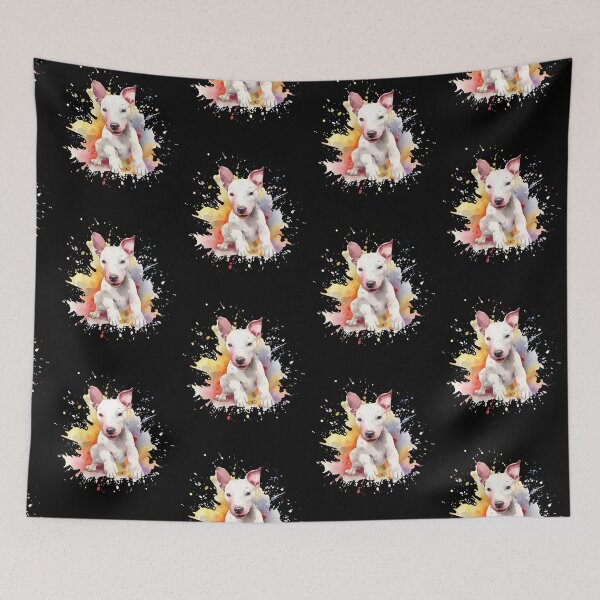 Item preview, Colorful, Watercolor Bullterrier Puppy designed and sold by Amazing-Kortez.