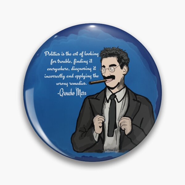 Item preview, Groucho Marx on Politics designed and sold by TLBugg.