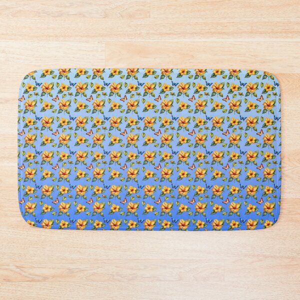 Item preview, Yellow Hibiscus Flower Gradient Pattern designed and sold by Petalandfur.