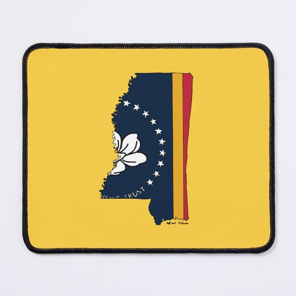 Item preview, Mississippi state shape flag designed and sold by Rachael Taylor.