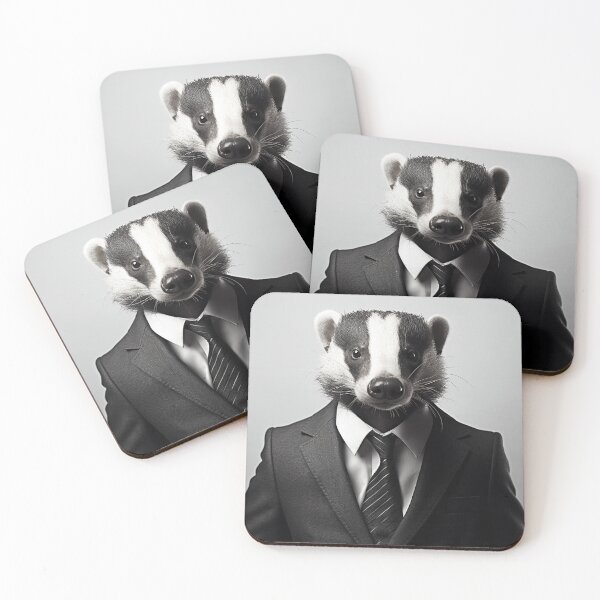 Item preview, Badgar in Business Suit Art designed and sold by redstar19.