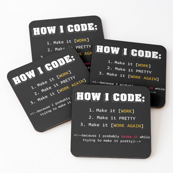 Item preview, How I Code Tee-shirt Humour designed and sold by olympe-store.