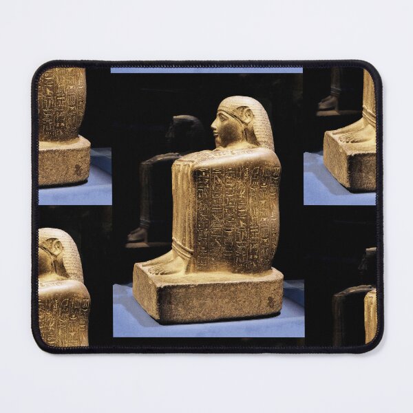 Item preview, vr 3547/ finition 2023 - 62 - Statue cube du Vizir Paser de Ramsès tenant les emblèmes de Thèbes -  Okaio Créations  Olavia-Olao designed and sold by o.okaïo.