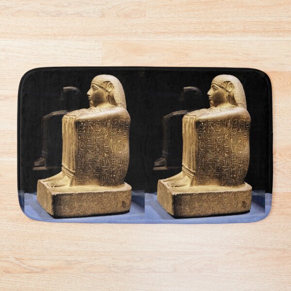 Item preview, vr 3547/ finition 2023 - 62 - Statue cube du Vizir Paser de Ramsès tenant les emblèmes de Thèbes -  Okaio Créations  Olavia-Olao designed and sold by o.okaïo.