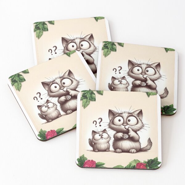 Item preview, Vintage Flower Cats designed and sold by Tomasz C.