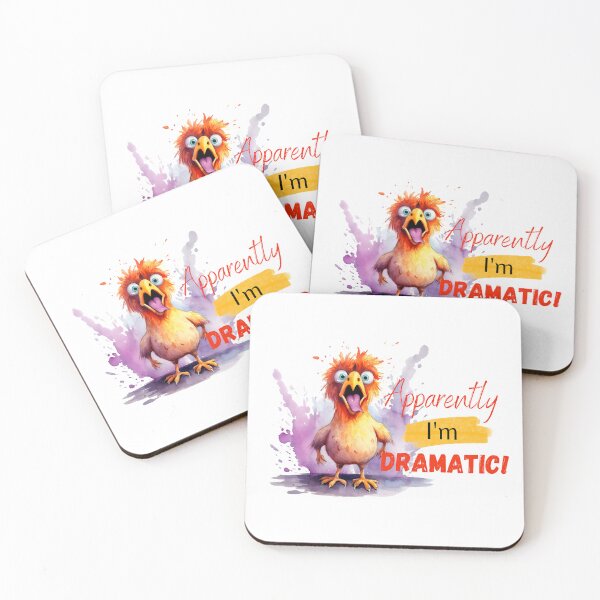 Item preview, Apparently I'm Dramatic Crazy Bird designed and sold by Frogs All Mighty  & Friends.