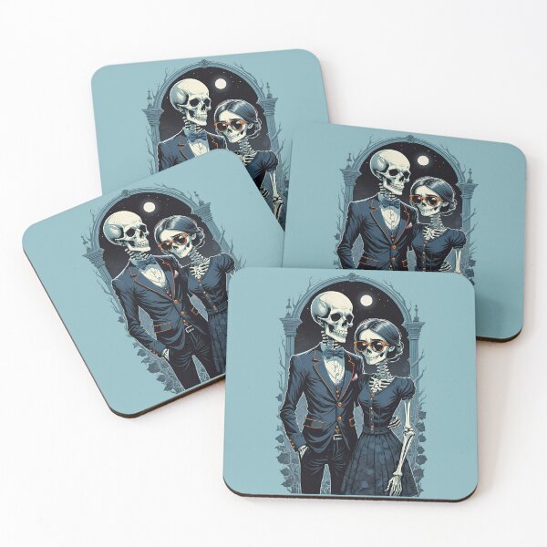 Item preview, Best Couple Preppy Skeletons designed and sold by DesignscapeWCF.