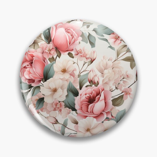 Item preview, Vintage Florals, Sweet Pink Roses, Blossoms designed and sold by PigmeArt.