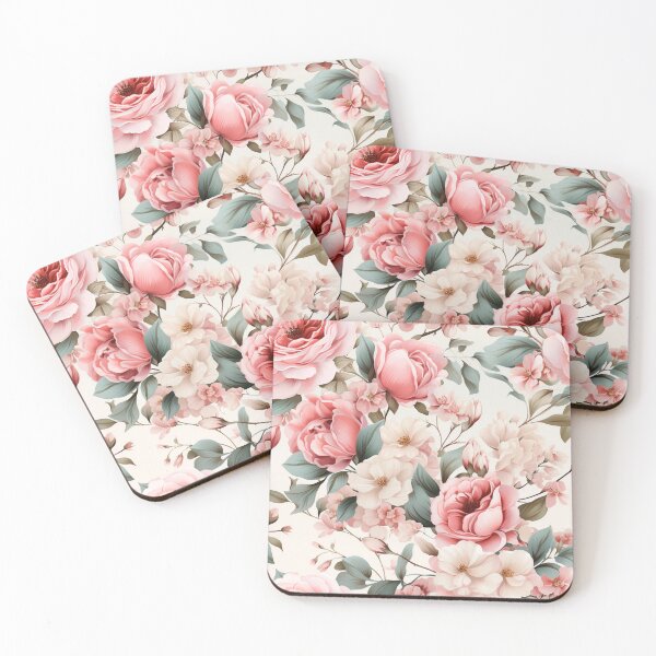 Item preview, Vintage Florals, Sweet Pink Roses, Blossoms designed and sold by PigmeArt.