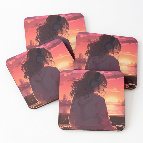 Item preview, Lofi Girl Sunset DJ Set designed and sold by Nightarcade.