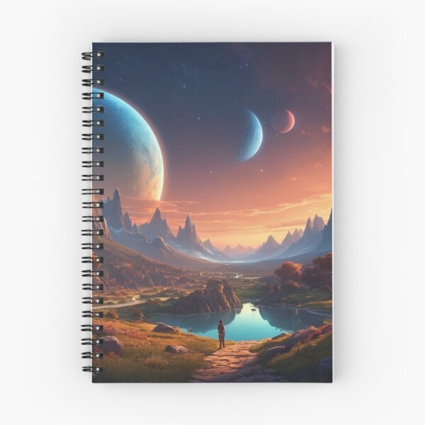 Artikelvorschau, Mystische Landschaft: Eine Reise zum kosmischen Horizont entworfen und verkauft von DotsAndDesigns.