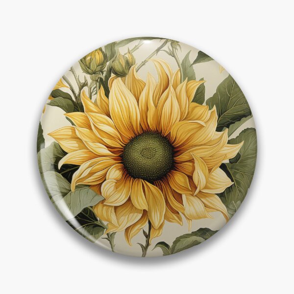 Item preview, Vintage Florals,Summer Sunflowers designed and sold by PigmeArt.