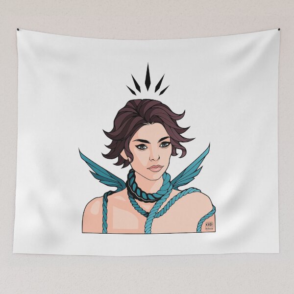 Item preview, Anime Non Binary Angel with Wings  designed and sold by ObsidianDaz.
