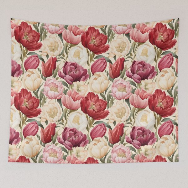 Item preview, Vintage Florals,Summer Tulips designed and sold by PigmeArt.