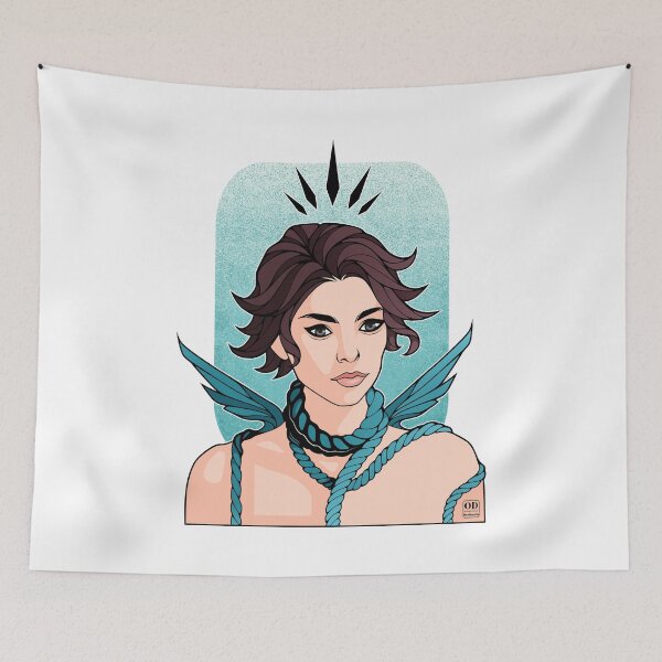 Item preview, Anime Non Binary Angel with Wings  designed and sold by ObsidianDaz.