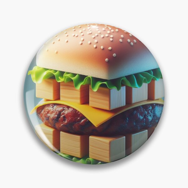 Item preview, 3D Cube Hamburger Digital Art 1 designed and sold by AIExpressive.