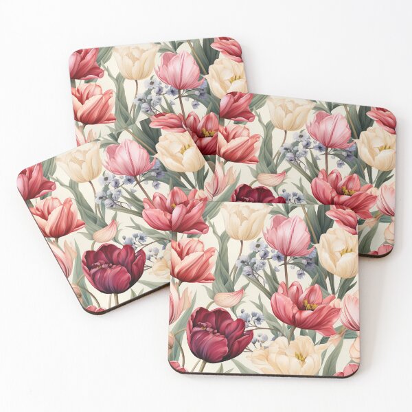 Item preview, Vintage Florals, Spring-Blooming, Tulips designed and sold by PigmeArt.