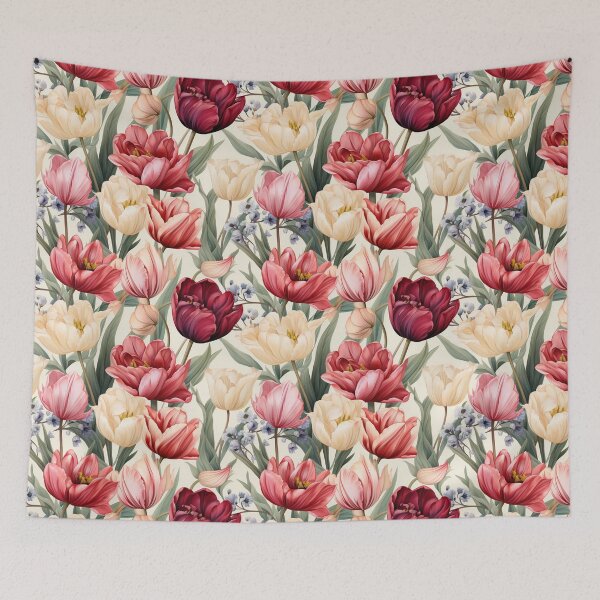 Item preview, Vintage Florals, Spring-Blooming, Tulips designed and sold by PigmeArt.