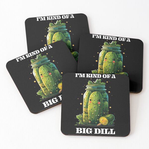 Item preview, Kind of a Big Dill - Kawaii Pickle Lover Art designed and sold by Cheeky Companions.