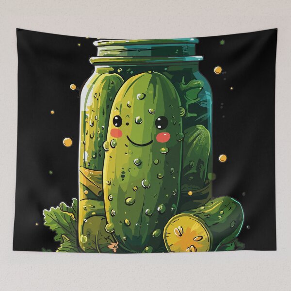Item preview, Kind of a Big Dill - Kawaii Pickle Lover Art designed and sold by Cheeky Companions.