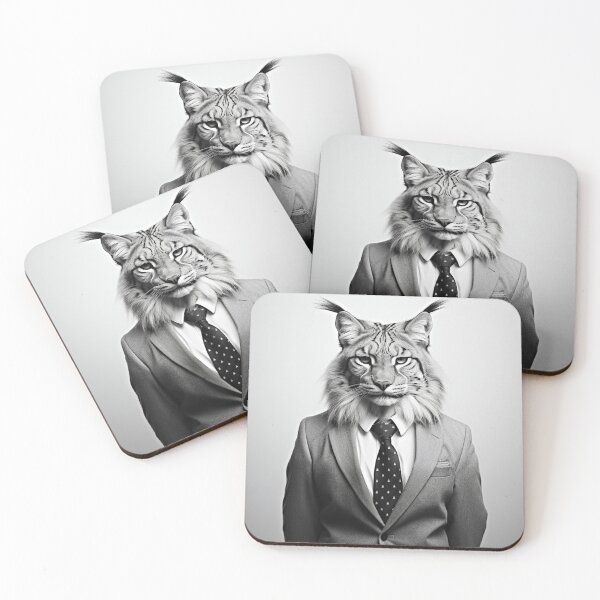 Item preview, Lynx in Business Suit Art designed and sold by redstar19.