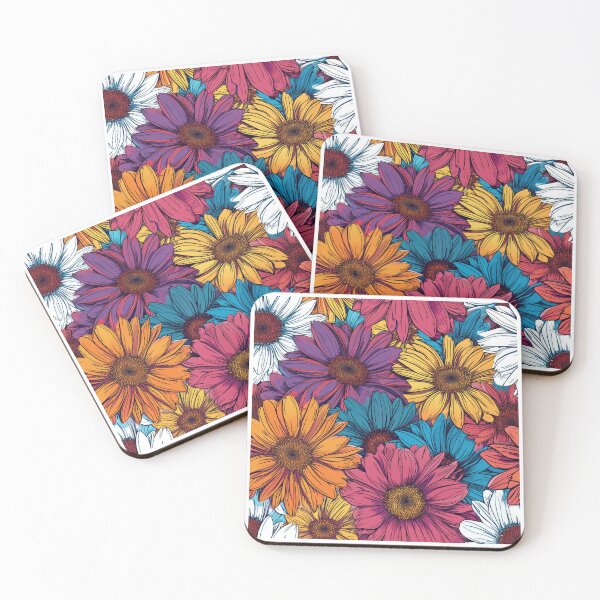 Item preview, Garden flowers pattern daisies designed and sold by FlowersColorful.