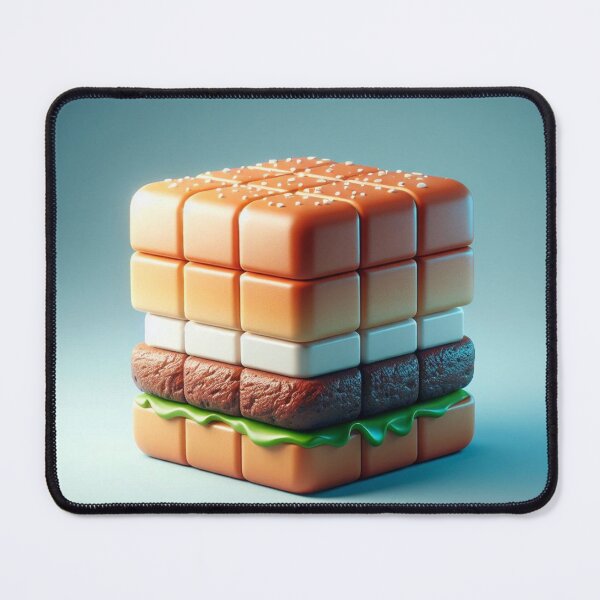 Item preview, 3D Cube Hamburger Digital Art 2 designed and sold by AIExpressive.