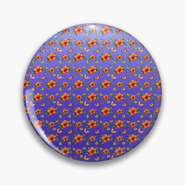 Item preview, Orange Hibiscus Flower Gradient Pattern designed and sold by Petalandfur.