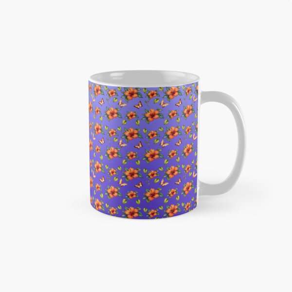 Item preview, Orange Hibiscus Flower Gradient Pattern designed and sold by Petalandfur.