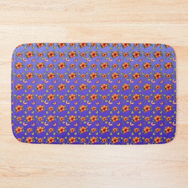 Item preview, Orange Hibiscus Flower Gradient Pattern designed and sold by Petalandfur.