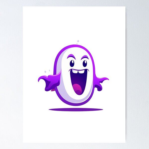 Item preview, Digital Laughter: The Funny Violet Ghost designed and sold by Artedig.