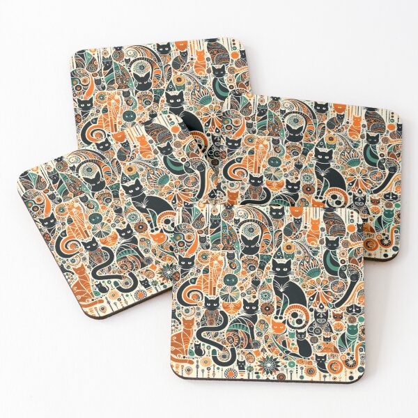 Item preview, Beautiful Cats Vintage Mosaic designed and sold by Tomasz C.