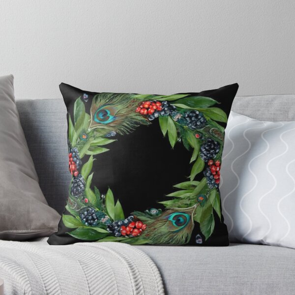 Item preview, Garland of green leaves, twigs and feathers. designed and sold by Ewa Stęplewska.
