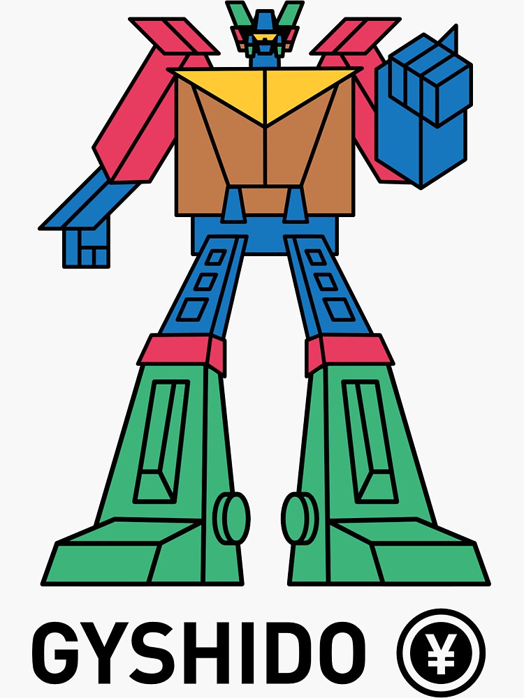 Thumbnail 3 of 3, Sticker, The GyShiDo-San Robot designed and sold by GyShiDo-Store.