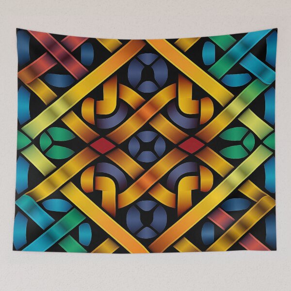 Item preview, Celtic Knot Print 1 | Mosaic Pattern Home Decor designed and sold by PaddyMcKhan.